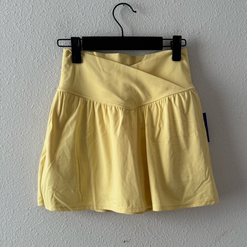 JoyLab Sunny Yellow Skater Skirt